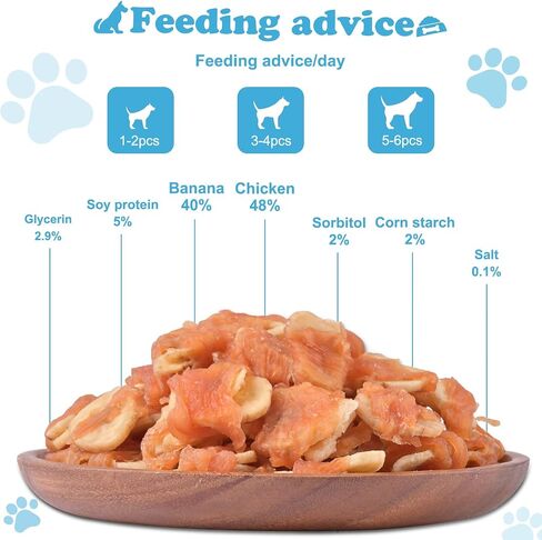 Chicken Wrapped Apple Dog Treats with Real Chicken and Apple, Soft and Chewy Training Snacks for All Dog Sizes, 0.5lb/227g in Kuwait