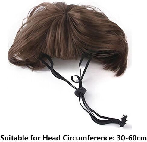 زي الحيوانات الأليفة المزحة، مستلزمات الحيوانات الأليفة المضحكة، شعر الكلب والقط، شعر مستعار، قبعة (بني) in Saudi Arabia