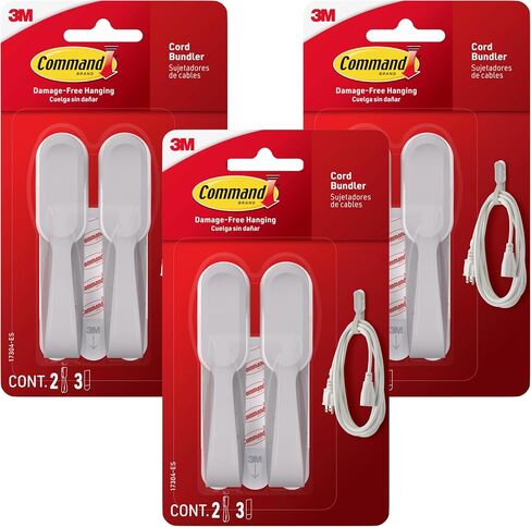Command Cord Bundlers, Cord Organizer, 2-Bundlers Per Pack, Sold As 2 Packs (17304-ES) in Saudi Arabia