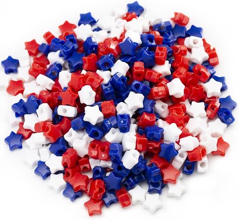 1000 Acrylic Pcs Blue Pony Beads 6x9mm Bulk for Arts Bracelet Necklace Jewelry Making Earring Hair braiding in Kuwait