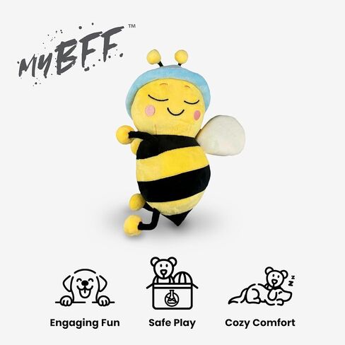 NANDOG My BFF Buzz The BEE Plush Dog Toy Dream Collection – Soft Squeaky Toys for Dogs & Cats – Durable, Cuddly & Adorable Pet Companions for Playtime, Fetch & Snuggles in Saudi Arabia