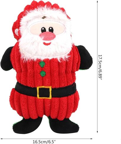Squeak Dog Plush Soft Chew Toy with Squeaker Christmas for Small & Dogs for Play Training in Saudi Arabia