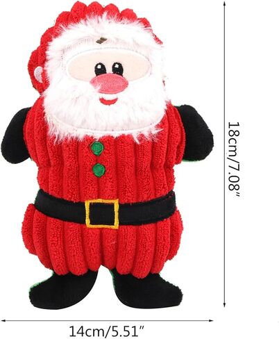 Squeak Dog Plush Soft Chew Toy with Squeaker Christmas for Small & Dogs for Play Training in Saudi Arabia