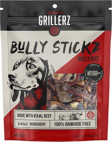 قطع الفتوة من جريليرز، كيس 1/2 رطل، 8 أونصة، علاج طبيعي للكلاب لجميع السلالات، مضغ للكلاب من أجل أسنان صحية in Kuwait