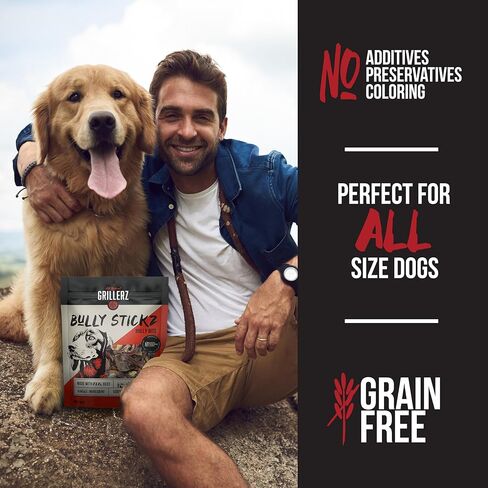 قطع الفتوة من جريليرز، كيس 1/2 رطل، 8 أونصة، علاج طبيعي للكلاب لجميع السلالات، مضغ للكلاب من أجل أسنان صحية in Kuwait