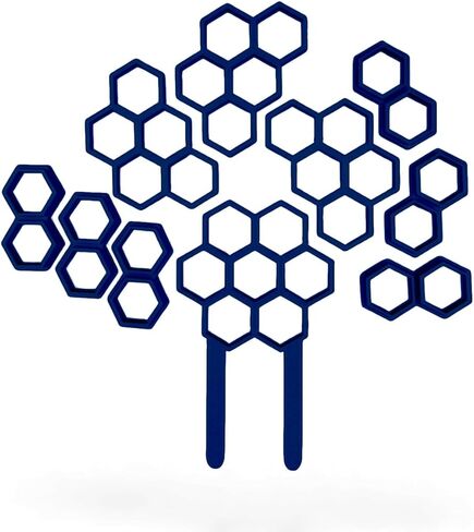 Modular Plant Trellis Starter Pack | Customizable Indoor Plant Support | Modern Houseplant Accessory | Strong Hold (Navy Blue) in Saudi Arabia