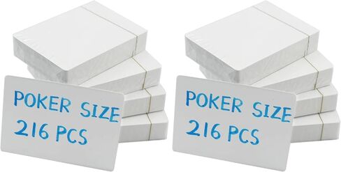 Yuanhe Blank Playing Cards to Write on Poker Size Printable Flash Cards for DIY Games 216PCS in Saudi Arabia
