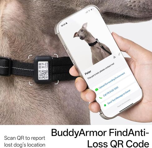 Ultra Comfort Dog Collar Soft Padded Adjustable Nylon Collar QR Code Anti-Lost Comfortable Cozy Dog Collar with Durable Aluminum Alloy Buckle for Small to Large Dogs (Midnight Black, L) in Saudi Arabia