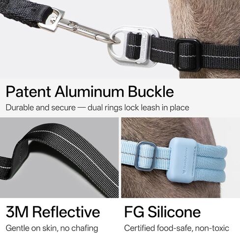 Ultra Comfort Dog Collar Soft Padded Adjustable Nylon Collar QR Code Anti-Lost Comfortable Cozy Dog Collar with Durable Aluminum Alloy Buckle for Small to Large Dogs (Midnight Black, L) in Saudi Arabia
