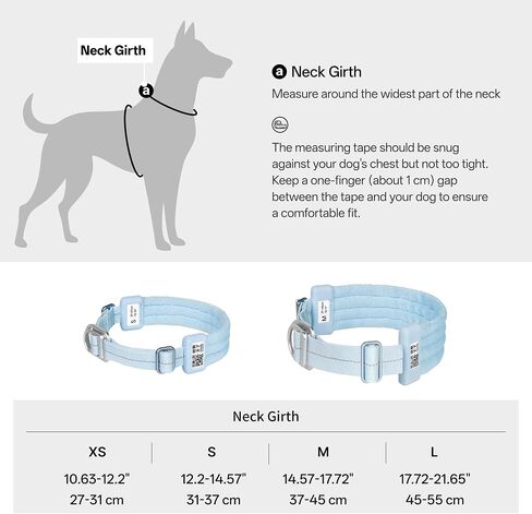 Ultra Comfort Dog Collar Soft Padded Adjustable Nylon Collar QR Code Anti-Lost Comfortable Cozy Dog Collar with Durable Aluminum Alloy Buckle for Small to Large Dogs (Midnight Black, L) in Saudi Arabia