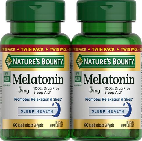 Nature's Bounty, Melatonin Softgel Capsules, 5mg, 90 Capsules in Saudi Arabia