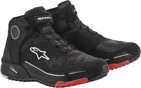 حذاء Alpinestars CR-X Drystar لركوب الخيل (10) (أسود/بني فاتح/برتقالي) in Kuwait