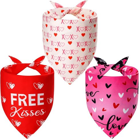 Fall Dog Bandanas Large 3PCS, Thanksgiving Scarf for Boy and Girl in Saudi Arabia