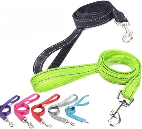 Dog Leash 6 FT Comfortable Heavy Duty Pet Handle Rope Strong Leashes for Training Walking Small Medium Large Pet Dog (Orange,Width 2.0cm, Length 180cm) in Saudi Arabia