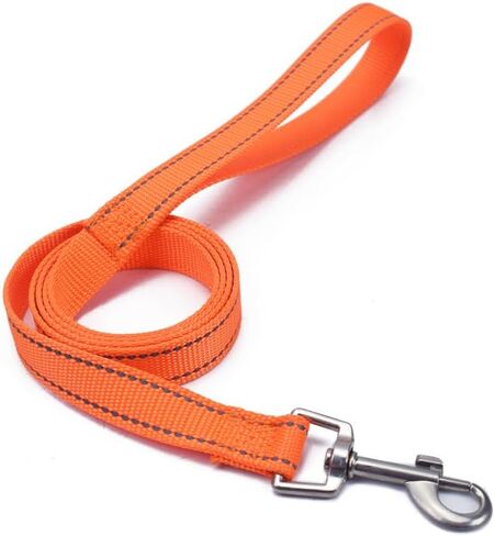 Dog Leash 6 FT Comfortable Heavy Duty Pet Handle Rope Strong Leashes for Training Walking Small Medium Large Pet Dog (Orange,Width 2.0cm, Length 180cm) in Saudi Arabia