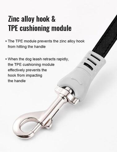 Upgraded Retractable Dog/Cat/Pet Leash with Crossbody Strap - 5 meters/16 feet, Black | Hands Free, Wearable | Durable Ergonomic One Handed Brake, Pause, Lock | Tangle Free Truelove (Medium) in Saudi Arabia