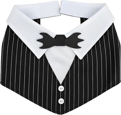 زي ComfyCamper Dog Spooky Tuxedo مع ربطة عنق على شكل خفاش وياقة على شكل خفاش - XS XL XXL Gothic Tux Jack Cosplay Halloween، مقاس XL in Saudi Arabia