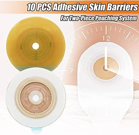 LotFancy Colostomy Bags, 10PCS Two-piece Drainable Pouches with Clamp Closure for Colonoscopy Ostomy Stoma Care (No Skin Barriers), Ileostomy Supplies in Kuwait