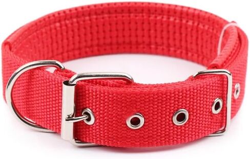 Adjustable Dog Collar - Soft Nylon Filling for Comfort, Durable and Secure Fit, Suitable for Small Medium Large Dogs, Blue, XL in Saudi Arabia