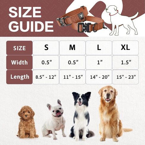 Dog Collars for Large Dogs, Heavy Duty Tactical Dog Collar with Metal Buckle, Durable Pet Collar Quick Release, Reinforced Nylon No Pull Dog Collar (Lilac Breeze, L) in Saudi Arabia