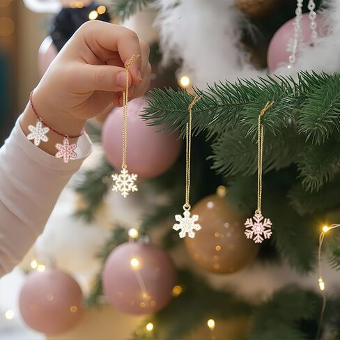 Misdary 100 Pcs Pink Christmas Charms for Jewelry Making Christmas Charms Santa Snowflake Metal Earring Charms Alloy Jewelry Pendants for DIY Holiday Xmas Bracelet Necklace Craft Ornaments Supplies in Kuwait