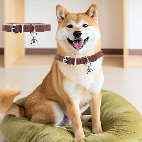 Dog Collar with Bell, Adjustable Dog Collar for Kitten Puppy Small Medium Large Pet Rose Red,XS in Saudi Arabia