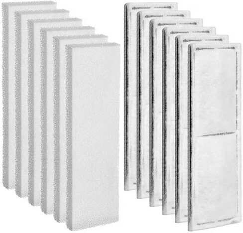 Pangda 12 Pcs Carbon Filter Foam Pads and Foam Filters Compatible with U3 Range of Internal Underwater Sponge Aquarium Underwater Filter Accessories for Internal Replacement Aquarium Fish Tank in Saudi Arabia