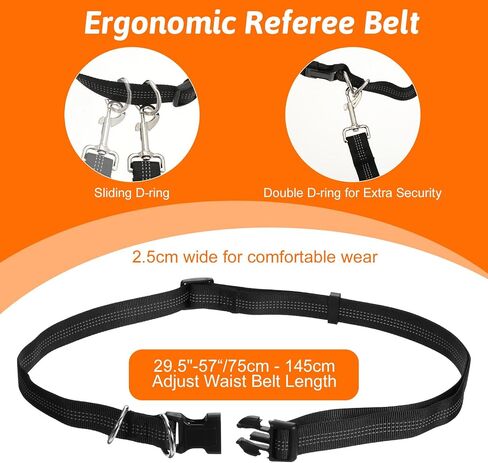 Hands Free Double Leash for 2 Dogs, Adjustable Waist Leash for Dog Walking 2 Dogs, Heavy Duty No Tangle Double Retractable Dog Leashs for Medium Large Running, Jogging, Hiking(Black) in Saudi Arabia