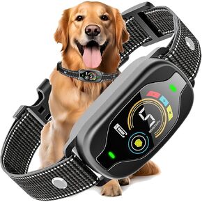 Dog Bark Collar for Large Medium Small Dogs, Adjustable Beep Vibration Modes & 5 Sensitivity, Rechargeable Smart Bark Collar, Automatic Anti Barking Device for Dog（Black） in Saudi Arabia