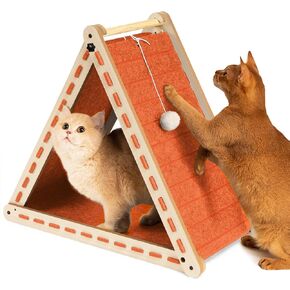 لعبة خدش القطط مع لعبة كرة قابلة للطي، وسادة خدش للقطط، خدوش مثلثة للقطط الداخلية، لوحة خدش للقطط الكبيرة، حامي أثاث القطط من الخدش، ألعاب القطط باللون الرمادي in Kuwait