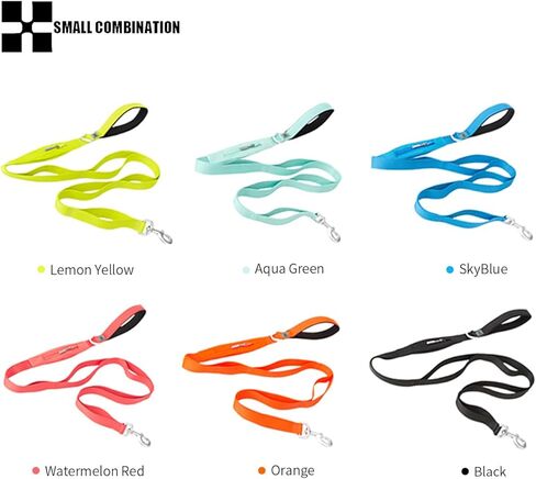 Pet Leash with Pockets, Multiple Handles Design, Chain Rope Breathable Mesh Lining Training Control Pet Walking Lead for All Breeds (Black, L) in Kuwait
