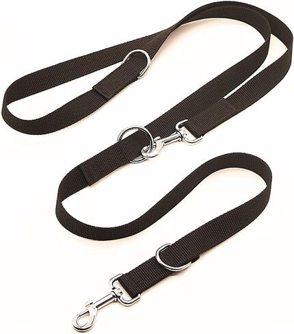 Dog Leashes 2.5m Safety Pet Leashes Training Lead Police Style Double Ended Control Dog Lead Leash(2.5m) in Saudi Arabia