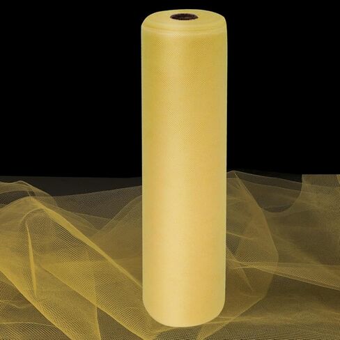 Antique Gold Tulle Fabric Rolls 54 Inch by 10 Yards Fabric Tulle Bolt for Wedding Decorations DIY Tutu Baby Shower Table Skirt Birthday Party Craft Supplies in Saudi Arabia