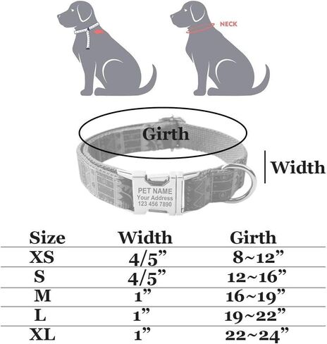 Dog Collar Red Metal Buckle in Saudi Arabia