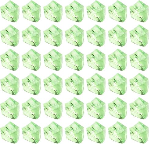 Plastic Rocks Acrylic, Acrylic Diamond Gems, Stones Crushed Ice Cubes Diamonds Gems, for Vases Fish Tanks and Wedding Decorations, 200pcs(Green) in Saudi Arabia