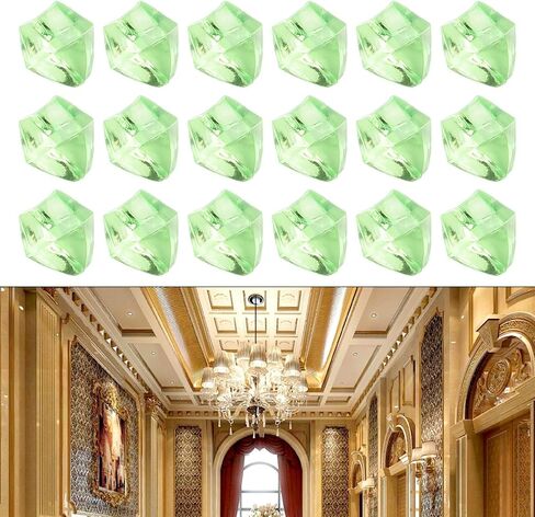 Plastic Rocks Acrylic, Acrylic Diamond Gems, Stones Crushed Ice Cubes Diamonds Gems, for Vases Fish Tanks and Wedding Decorations, 200pcs(Green) in Saudi Arabia