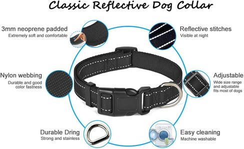 Reflective Dog Leash with Ergonomic Soft-Padded Handle, Adjustable Double-Layer Durable Nylon Rope, Suitable for Dogs and Cats – Ensures Safety and Control During Walks in Saudi Arabia