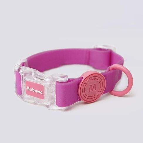 Waterproof, Fashionable, Durable,Adjustable Dog Collarfor Small Medium Large Dogs (Rose Red,L) in Saudi Arabia