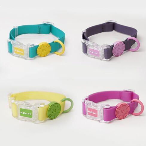 Waterproof, Fashionable, Durable,Adjustable Dog Collarfor Small Medium Large Dogs (Rose Red,L) in Saudi Arabia