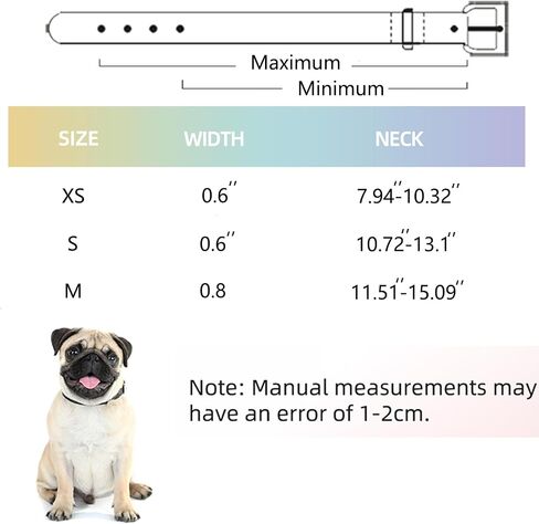 Dog Collar for Small Medium Dog, Durable Soft Leather Collar for Girl and Boy, Adjustable Puppy Collar Suitable for Running, Playing in Saudi Arabia