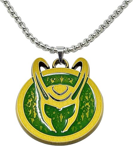 LOKI HELMET NECKLACE, Ladies Officially Licensed Marvel Disney+ Women LOKI Helmet SYMBOL Pendant Necklace in Saudi Arabia