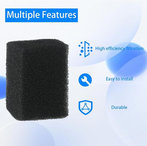COOSPIDER 4Pcs Aquarium Filters Sponge Replacement 9500F 30W Ultra Quiet Internal Aquarium Filter in Kuwait