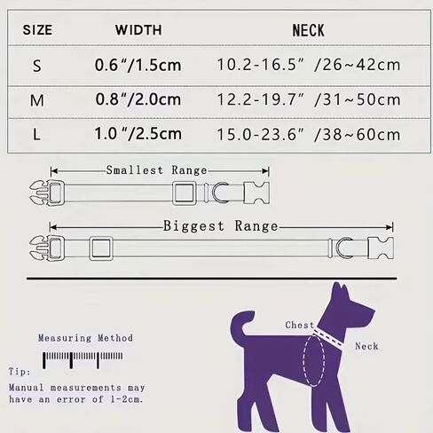 Fashion Happy Floral Patterned Pet Collar Adjustable for Dogs Buckle Dog Collar, S-L in Saudi Arabia