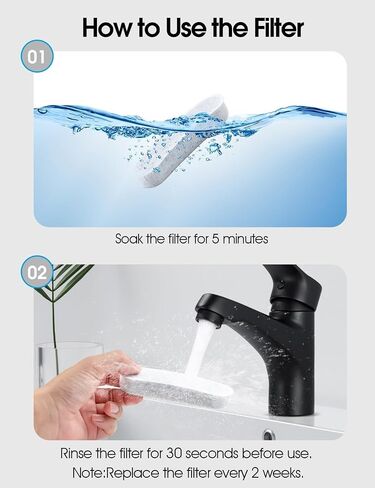 8 Pcs Pet Water Fountain Filters for W600 Model Dog Fountain,Replacement Large Dog Fountain Filters for Dogs and Cats in Kuwait