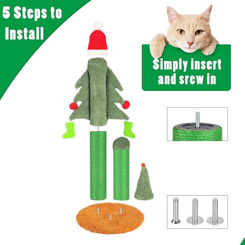 Cat Scratcher ، 2 في 1 Cat Scratfer Board ، Cat Certboard ، Scratch Clonger ، كبير ، 27.56 x9.45 × 8.86 بوصة in Kuwait