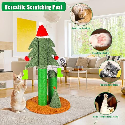 Cat Scratcher ، 2 في 1 Cat Scratfer Board ، Cat Certboard ، Scratch Clonger ، كبير ، 27.56 x9.45 × 8.86 بوصة in Kuwait