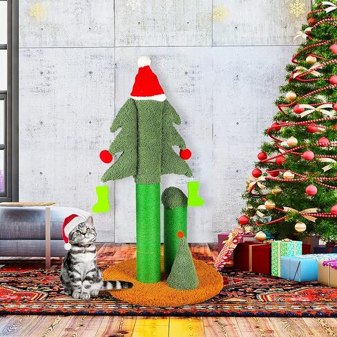 Cat Scratcher ، 2 في 1 Cat Scratfer Board ، Cat Certboard ، Scratch Clonger ، كبير ، 27.56 x9.45 × 8.86 بوصة in Kuwait