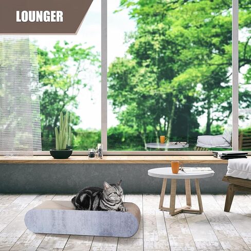 Cat Scratcher ، 2 في 1 Cat Scratfer Board ، Cat Certboard ، Scratch Clonger ، كبير ، 27.56 x9.45 × 8.86 بوصة in Saudi Arabia