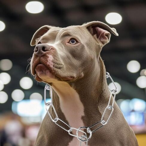 طوق كلب بسلسلة فضية، طوق معدني للتدريب، أطواق مارتينجال، سلاسل جرو للكلاب الصغيرة والمتوسطة والكبيرة مقاس XXS XS، مقاس M in Kuwait