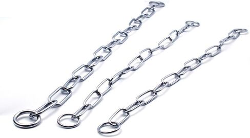 طوق كلب بسلسلة فضية، طوق معدني للتدريب، أطواق مارتينجال، سلاسل جرو للكلاب الصغيرة والمتوسطة والكبيرة مقاس XXS XS، مقاس M in Kuwait